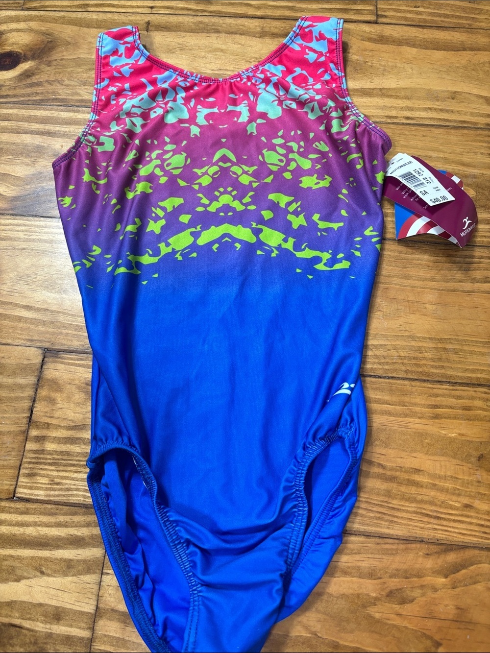 NWT Motionwear Small Adult Gymnastics Leotard Style 1292 Color 812